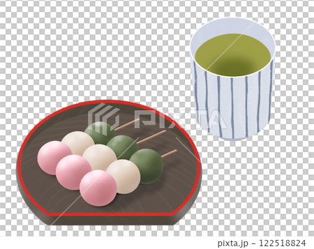 三色団子とお茶 122518824