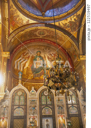 Monastery of the Holy Three Hierarchs interior in Iasi, Romania. 122519497