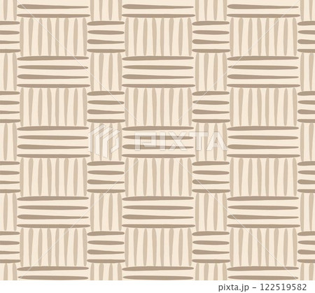 Rattan seamless pattern. Texture of the weave. Vector illustration. 122519582