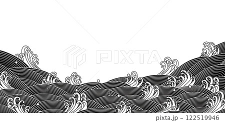 波の上を走る波 122519946