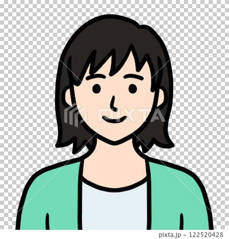 Young woman icon Young woman icon 122520428