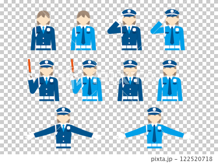 女保全姿勢集錦：敬禮、引導、禁止入內 122520718