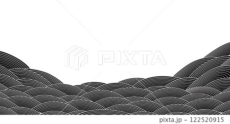 波の模様をデザインした背景 波の模様をデザインした背景 122520915