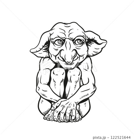 Funny Old Man Gargoyle 122521644