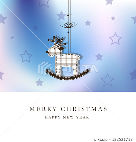 Deer in the Starry Night, greeting card 122521718