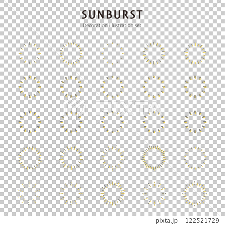 Radiation frame set text space concentrated line simple line drawing vector illustration background material 122521729