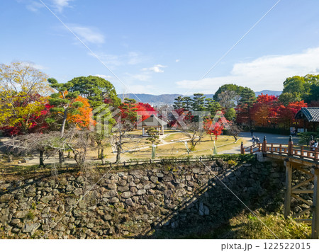 奈良県 郡山城跡の秋の景色 122522015