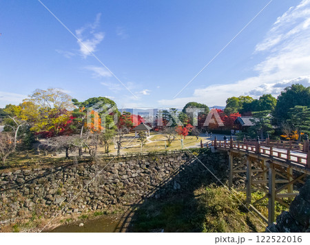 奈良県 郡山城跡の秋の景色 奈良県 郡山城跡の秋の景色 122522016