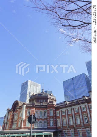 東京都|東京駅の駅舎の風景 東京都|東京駅の駅舎の風景 122522279