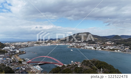 【空から見た長崎・島原半島】 口之津港 【空から見た長崎・島原半島】 口之津港 122522478