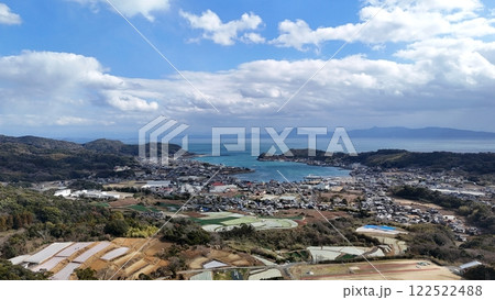 【空から見た長崎・島原半島】 口之津港 【空から見た長崎・島原半島】 口之津港 122522488