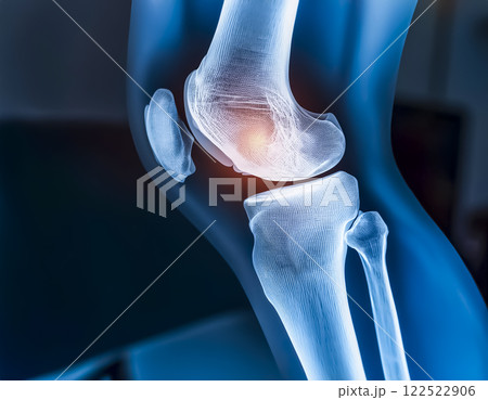 レントゲンのイメージ素材　膝 122522906