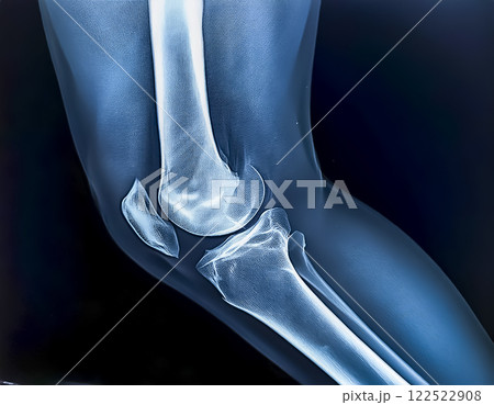 レントゲンのイメージ素材 膝 レントゲンのイメージ素材 膝 122522908