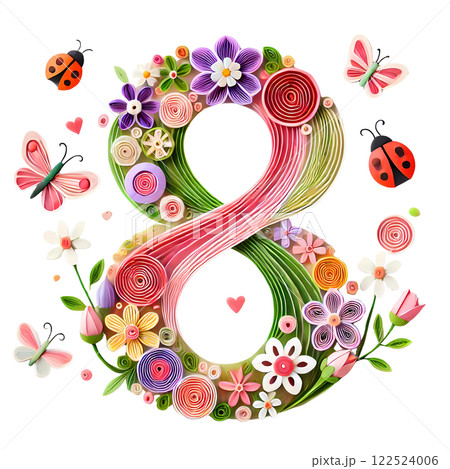 3D number eight  3D number eight  122524006