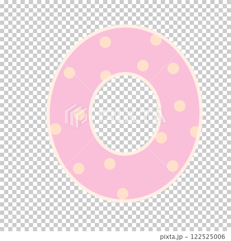 3d pink number zero 122525006