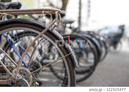 駐輪場 自転車 停車 駅前 イメージ 122525477