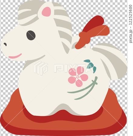 年賀2026 年賀状2026 馬 午 土鈴 干支 かわいい シンプル デザイン イラスト素材 年賀2026 年賀状2026 馬 午 土鈴 干支 かわいい シンプル デザイン イラスト素材 122525680