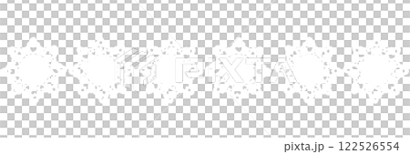 白いハート模様の花のようなレース 122526554