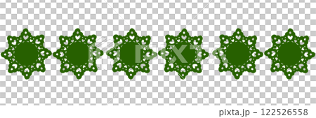 Green heart-shaped floral lace Green heart-shaped floral lace 122526558