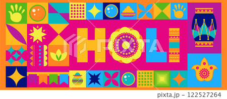 Colorful Holi Festival Banner vector Colorful Holi Festival Banner vector 122527264