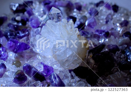 水晶クラスターとくず水晶 パワーストーン 水晶クラスターとくず水晶 パワーストーン 122527363
