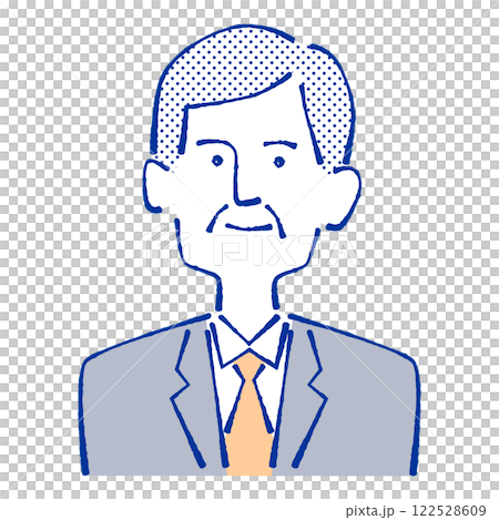 Illustration of a man wearing a suit 122528609