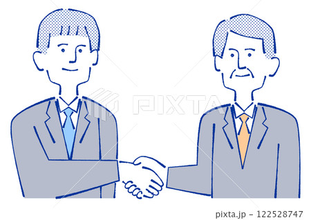 握手をするスーツの男性 122528747