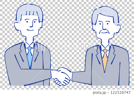握手をするスーツの男性 122528747