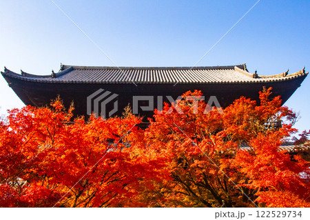 【京都風景】南禅寺　落ち着いた風情のある紅葉 122529734