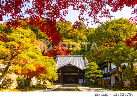 【京都風景】南禅寺 落ち着いた風情のある紅葉 【京都風景】南禅寺 落ち着いた風情のある紅葉 122529786