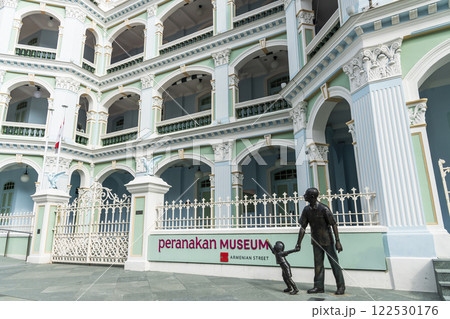 Building view of the Peranakan Museum, Singapore, It is the sister museum of the Asian Civilisations Museum. Building view of the Peranakan Museum, Singapore, It is the sister museum of the Asian Civilisations Museum. 122530176