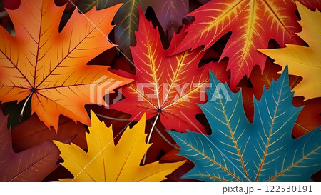 Autumn leaves lying on the floor Autumn leaves lying on the floor 122530191
