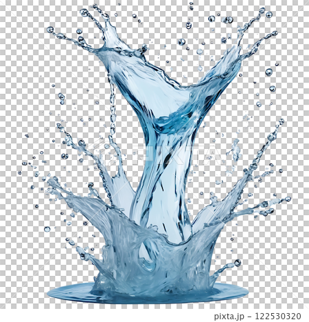 water splashing isolated on white or transparent png water splashing isolated on white or transparent png 122530320