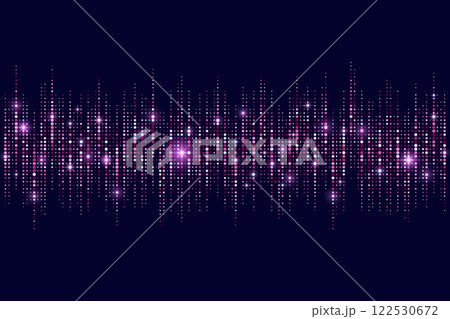Pink glitter background. Rose confetti with light of sparkles on black background. Falling dust with bling and shimmer. Abstract bright particles border. Rain of twinkles vector illustration 122530672