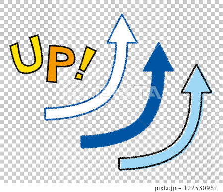 蠟筆補色向上箭頭套裝/藍色 122530981