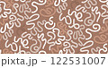 Wavy swirled lines in Mocha Mousse color seamless 122531007