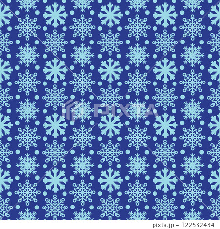 Seamless pattern with snowflakes. illustration 122532434