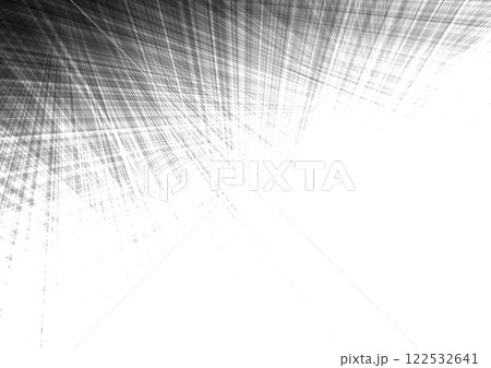 グレーの光の線　ラインの交差　光の筋（背景素材） 122532641