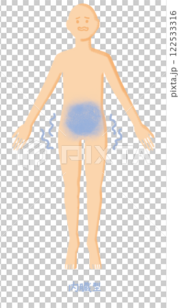 人物全身冷え性_内臓型 人物全身冷え性_内臓型 122533316
