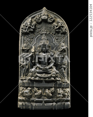 Ancient 12th Century Shiva Mrityunjaya Sculpture From Bengal - Conquerer Of Death 122534104