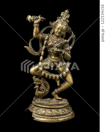 Powerful Wrathful Vajravarahi Statue: Antique Tibetan Buddhist Art from the 13th Century Powerful Wrathful Vajravarahi Statue: Antique Tibetan Buddhist Art from the 13th Century 122534158