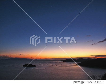 万葉の岬から見る播磨灘の夕景 万葉の岬から見る播磨灘の夕景 122534456