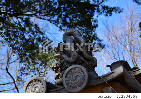 埼玉県熊谷市弁財の弁財厳島神社　へび年に参拝 122534565