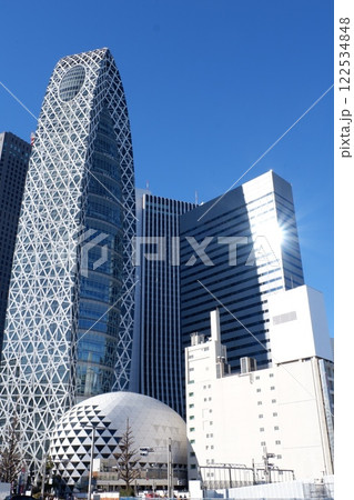 新宿西口から見た高層ビル群 122534848