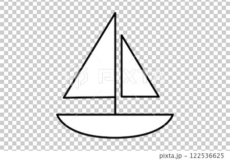 Yacht simple icon vector illustration Yacht simple icon vector illustration 122536625