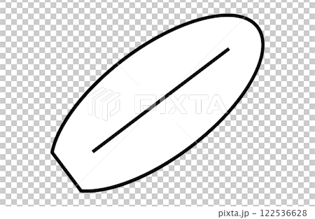 Surfboard simple icon vector illustration 122536628