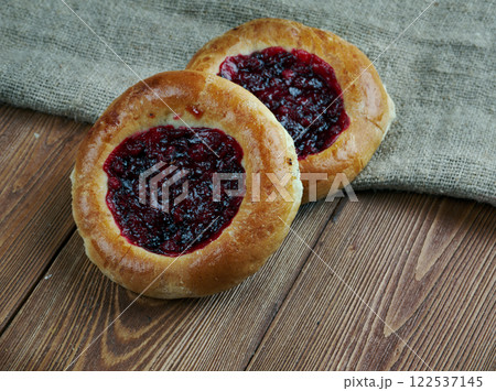 Vatrushkai- patties with cowberr 122537145