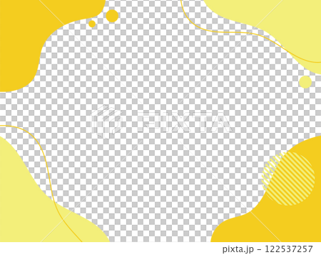 黃色流體形狀背景插畫素材平面手繪流體藍色 122537257