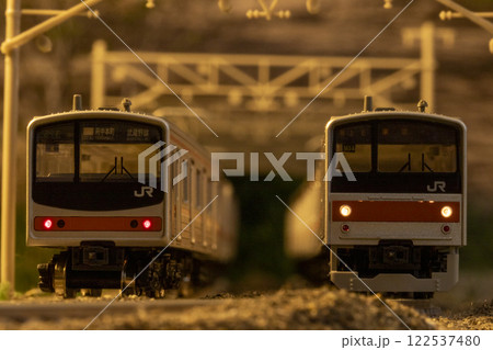 Nゲージ グリーンマックス 205系 武蔵野線 M18編成 JR 205系 5000番代 (武蔵野線・M18編成) 8輛編成セット (動力付き) (8