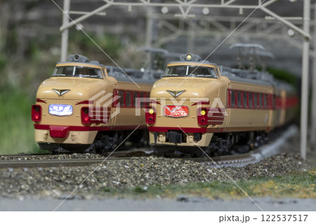 鉄道模型 Nゲージ 489系急行能登 特急はくかた 13 122537517